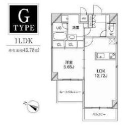 ルクレ西馬込 306 間取り図