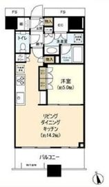 勝どきザ・タワー 6階 間取り図