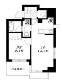 クレヴィア恵比寿 12階 間取り図