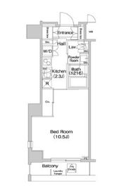 コンフォリア麻布EAST 405 間取り図