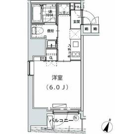 グランディオール広尾テラス 602 間取り図