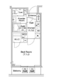 コンフォリア錦糸町 203 間取り図