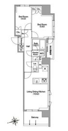 コンフォリア東新宿ステーションフロント 811 間取り図