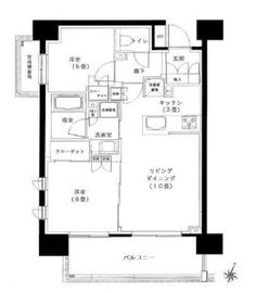 グローリオ田町 2階 間取り図