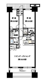 ウエストレジデンス大崎 10階 間取り図