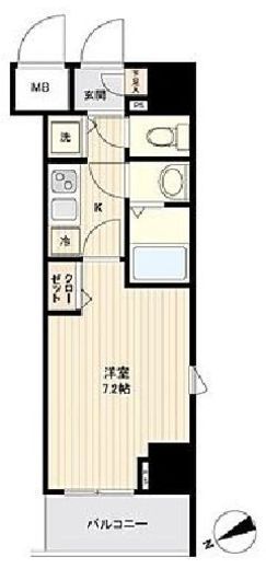 グランド・ガーラ銀座 2階 間取り図