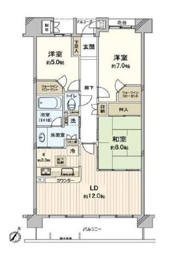 東京ベイ・リベロシティ 2階 間取り図