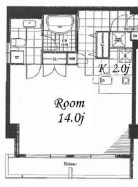 ホテル＆レジデンス六本木 808 間取り図