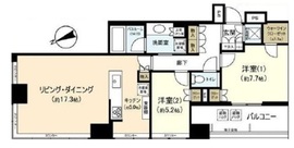 勝どきザ・タワー 42階 間取り図