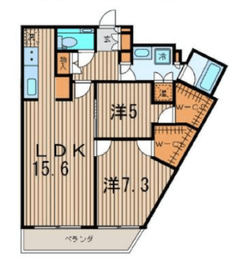 勝どきザ・タワー 20階 間取り図