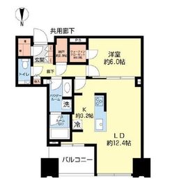 シティタワーズ豊洲ザ・ツイン サウスタワー 41階 間取り図