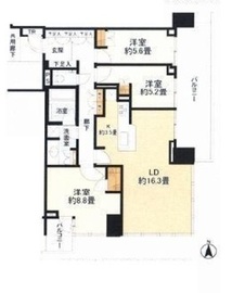 ベイズタワー＆ガーデン 20階 間取り図