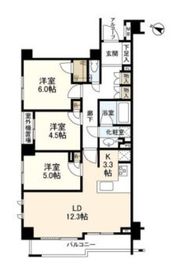 ピアース学芸大学 3階 間取り図