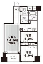 オーベルジュ日本橋 12階 間取り図