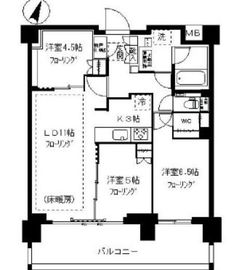 シティテラス下目黒 4階 間取り図