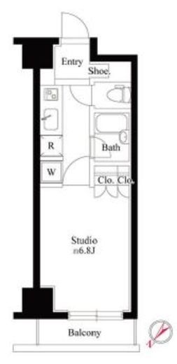 グランスイート銀座レスティモナーク 9階 間取り図