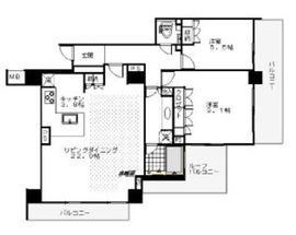ヴェーゼント芝の杜ヒルトップハウス 6階 間取り図