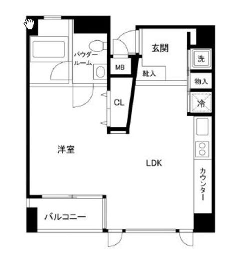キャピタルステージ日本橋 701 間取り図