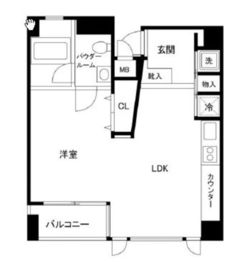 キャピタルステージ日本橋 701 間取り図