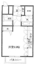 パークサイド六本木 2階 間取り図