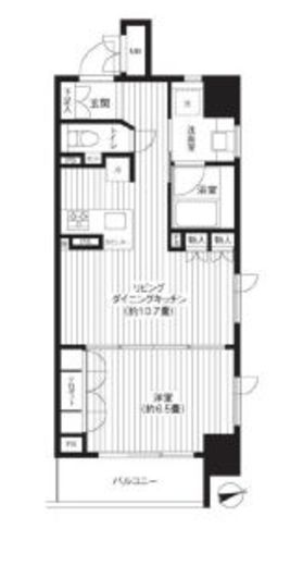 レジディア新御徒町 705 間取り図