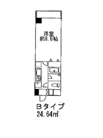 ヒューリックレジデンス参宮橋 703 間取り図