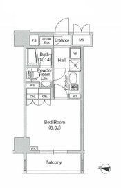 コンフォリア文京春日 1404 間取り図