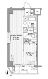 デ・ソーレ東池袋 301 間取り図