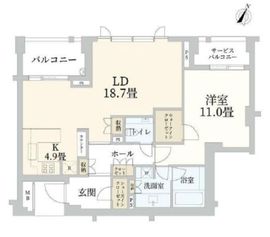 ブリスベージュ神宮前 3階 間取り図