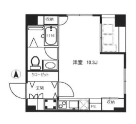 FLEG渋谷 302 間取り図