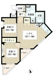 ジーリョ自由が丘 502 間取り図