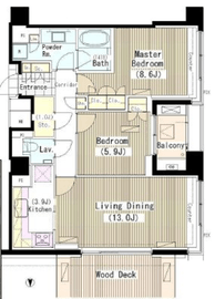 ランテンヌ四谷 502 間取り図