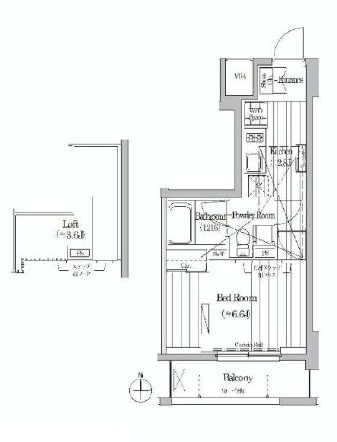 ミュゼ南麻布 803 間取り図