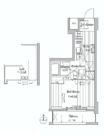 ミュゼ南麻布 803 間取り図