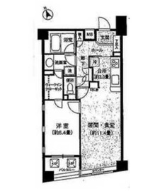 ノールフラット南麻布 305 間取り図