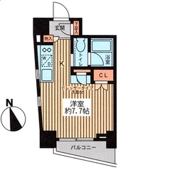 プレイアデ銀座エスト 802 間取り図