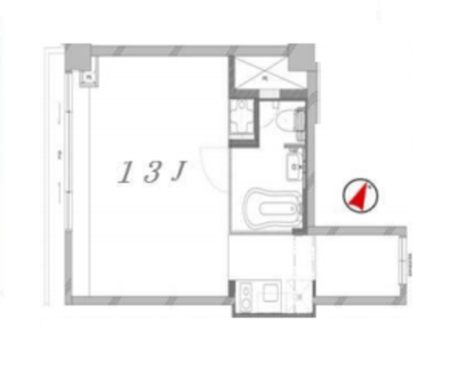 高輪ヒルズ 3階 間取り図