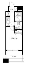 レジディア島津山 704 間取り図