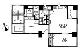 プレイアデ虎ノ門 802 間取り図