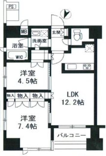 レゾンアレグレ 5階 間取り図