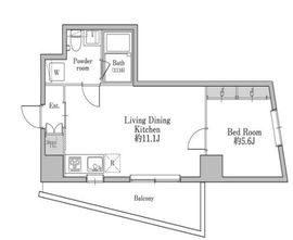 ユニテラス三軒茶屋 501 間取り図