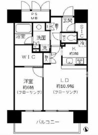 フォンテーヌ芝浦 910 間取り図