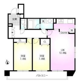 センプレ高輪 202 間取り図