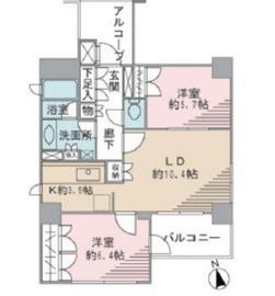 アーバンパレス参宮橋 6階 間取り図