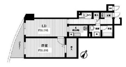 オーパスホームズ白山 203 間取り図