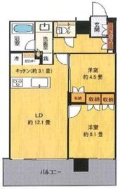 グランドメゾン白金の杜ザ・タワー 8階 間取り図