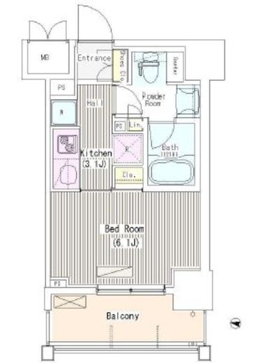 アイスイート東中野 603 間取り図