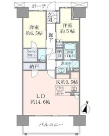 ブリリア辰巳キャナルテラス 12階 間取り図