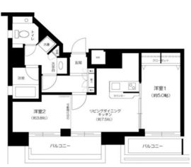 レックス赤坂レジデンス 11階 間取り図