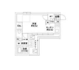 エルスタンザ代々木 406 間取り図